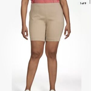 Just My Size Women’s 2 Pocket Pull On Brownstone Denim Shorts Size 1X (16W-18W)